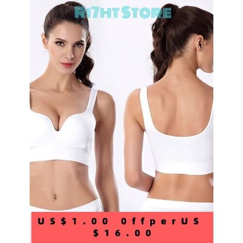 CINOON Bras For Women Underwear Sexy Lingerie Solid Bra Seamless Push Up Cotton Tops Bralette Brassiere Wireless Sports Vest
