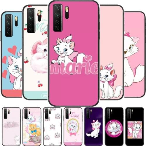 Disney cat Black Soft Cover The Pooh For Huawei Nova 8 7 6 SE 5T 7i 5i 5Z 5 4 4E 3 3i 3E 2i Pro Phone Case cases