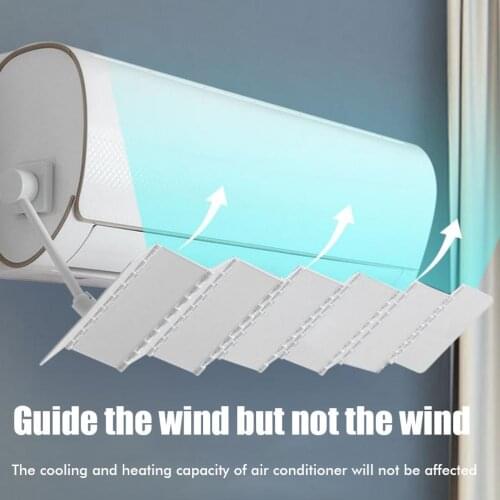 Air Conditioner Deflector Retractable Windshield Air Conditioning Vent Cover for Home Bedroom Office