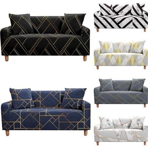 Geometric Elastic Sofa Covers for Living Room All-inclusive Slip-resistant Couch Cover Strech L Shape Corner Sofa Towel Throw