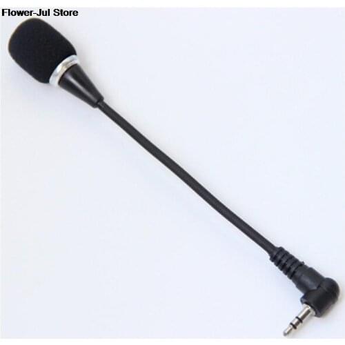 Mini 3.5mm Jack Flexible Microphone Speaker Mic For PC Computer Laptop Notebook Condenser Microphone