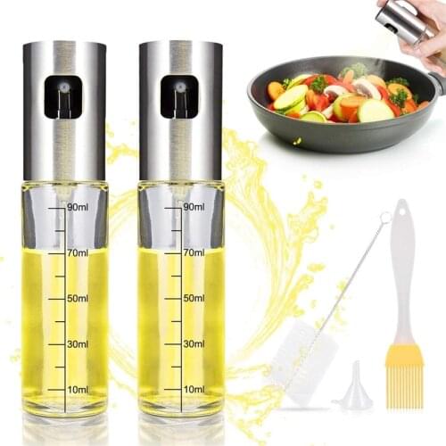 Hot BBQ Grill Tool Sets Kitchen Accessories Olive Spray Bottle Cleaning Brush Oil Brushes Funnel Kit Summer Barbecue Small Tools