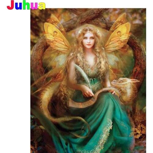 Fairy dragon 5D DIY Diamond Painting full square/round drill fantasy Diamond Embroidery mosaic diamond Stitch home Decor