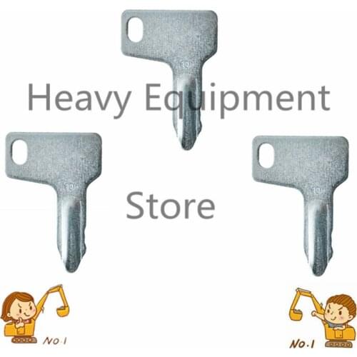 3 PCS 301 key For Yanmar & Takeuchi Heavy Equipment Ignition Switch Key Grader Dozer Yanmar Excavator