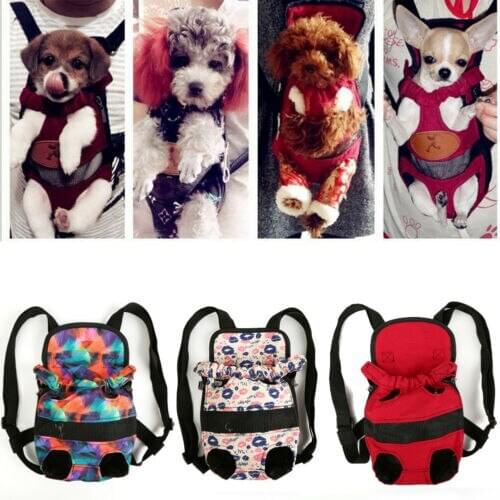 Fashion Pet Dogs Carrier Backpack Adjustable Pet Front Cat Dog Carrier Travel Walking Bag Legs Outs