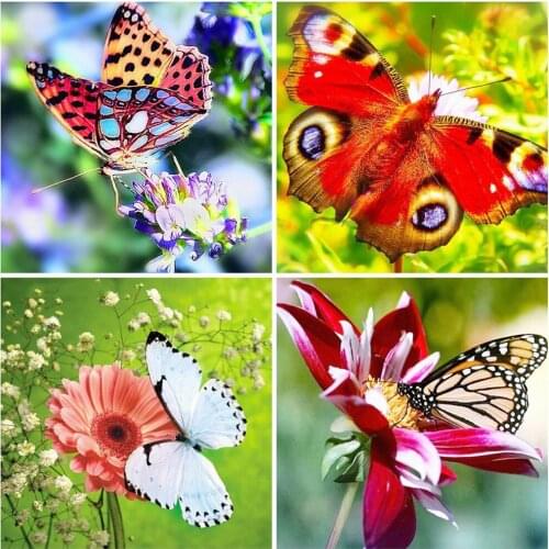 MOONCRESIN 5D Diamond Painting Butterfly Full Square Diamond Art Embroidery Animal Sale Home Decoration Gift