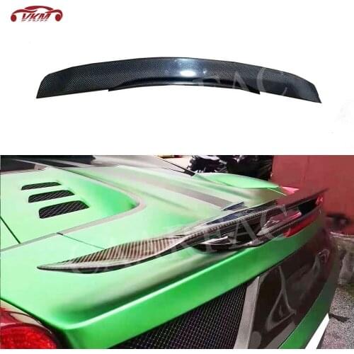 Carbon Fiber Material Rear Trunk Lip Spoiler For Ferrari 458 Italia Spider N Style Base Coupe Convertible 2011 2012 2013