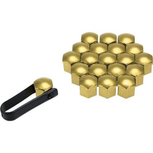 20pcs Universal Wheels Tires Parts 21mm/17mm Car Wheel Nut Covers Lug Nut Caps Screw Protector