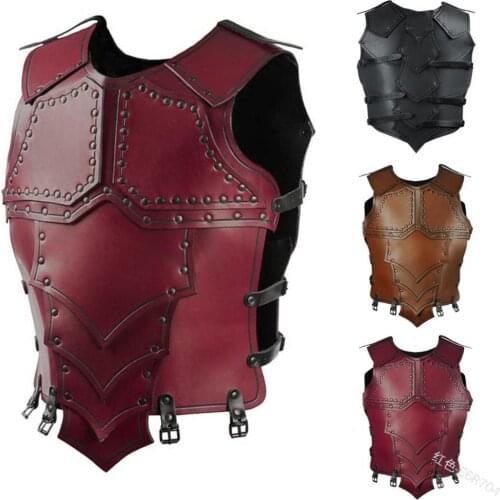 Armor Vest Vintage Medieval Steampunk Chest Guard Viking Warrior Cosplay Knight Costume Larp Breastplate Gear For Men Women