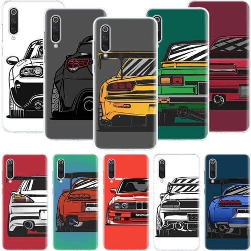 Japan JDM Sports Cars Comic Phone Case For Xiaomi Redmi Note 10 9 8 Pro 9S 8 8T 7 6 5 6A 7A 8A 9A 9C 4X S2 K20 K30 Art Cover Coq