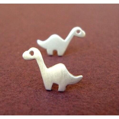 Womens Animal Earring Brontosaurus Dinosaur Stud Earrings