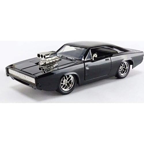 1/24 Scale Fast 8 F8 1970 Warhorse RT Car Model Simulation Alloy Metal Diecast Model Vehicle for Collectible Gift Souvenir Show