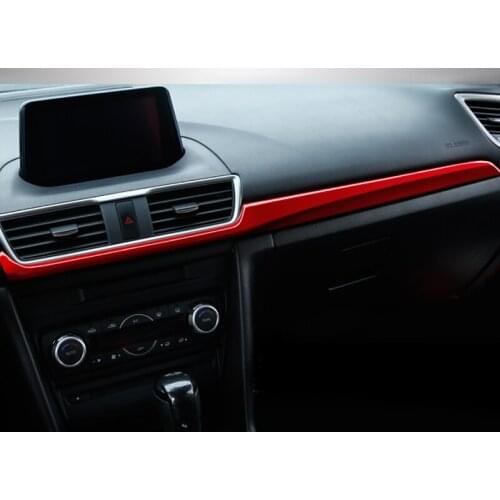 1PC for Mazda 3 Axela 2017 Console Decorative strip sticker