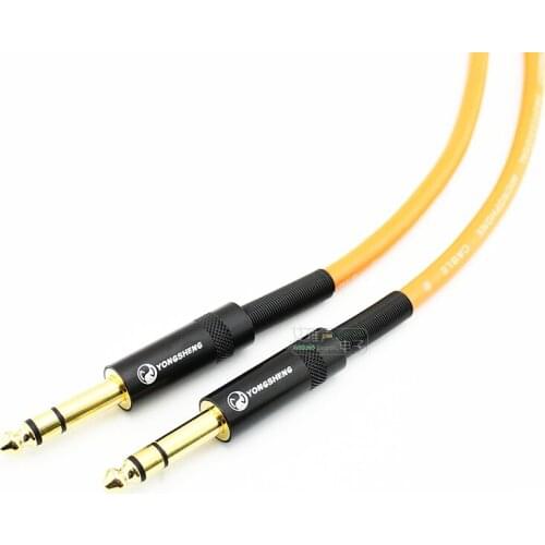 1Pcs Huamin RVP1E 2x0.3 square audio microphone cable Yongsheng 6.35 balanced large three-core 6.5 mixer amplifier TRS HiFi