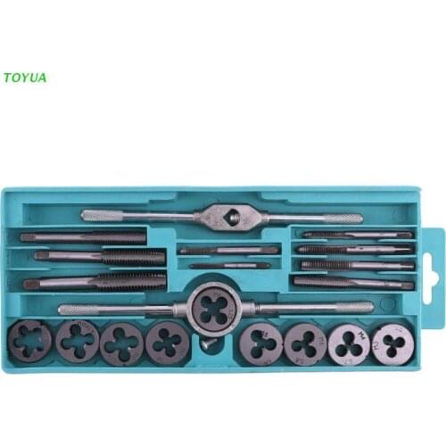 1XCC 20pcs Tap and Die Cutter Alloy Steel Wrench Threaded Cutting Nut Bolt Screw Tool