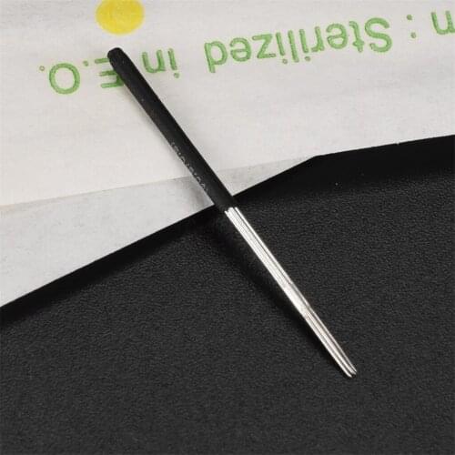 50pcs Disposable Tattoo Needles Permanent Makeup Microblading Blades 5pins
