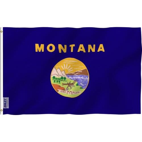 ANLEY Fly Breeze 3x5 Foot Montana State Flag - Montanan MT Flags Polyester with Brass Grommets 3 X 5 Ft