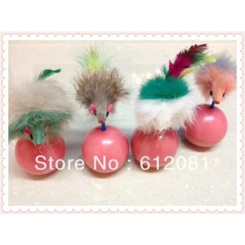 Free shipping Cute Pet Cat toys Tumbler toy Kitten Training Funny Mouse Mice Play Toy Tumbler Ball Gift Pet