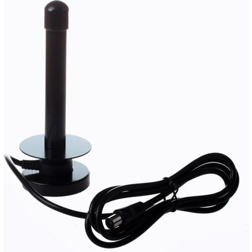 Black Digital VHF UHF TV 25 DBI DVB-T TV HDTV Digital Antenna Wide Band Reception Range With Male Connector