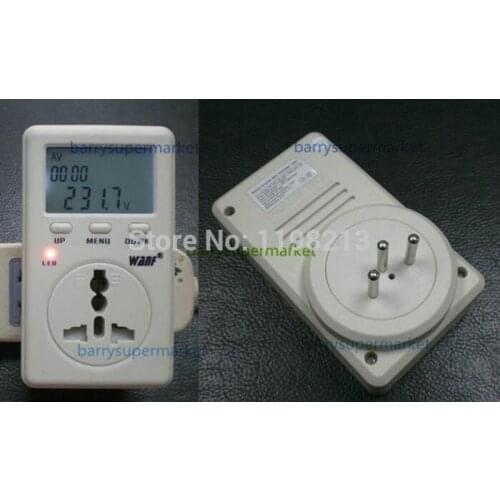 Digital Electricity Energy Meter Tester Monitor indicator Voltag Power watt Balance Energy saver Meter WF-D02A Swiss plug