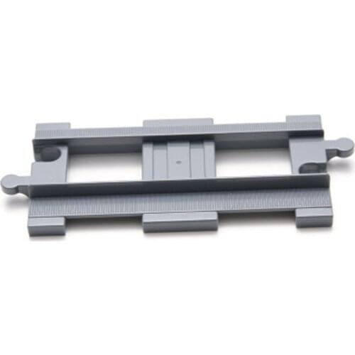 DIY Train Track Straight Track Building Blocks Accessories Compatible With DoubleRailway Assemble Bricks Parts Toys for children