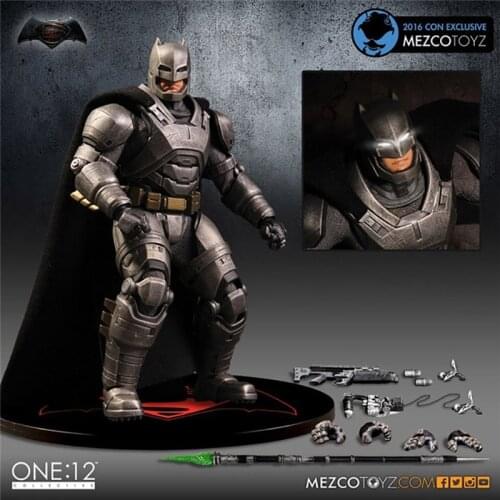 MEZCO Btaman Figure One : 12 Armor Collective BJD Joker Daredevil Action Figures Toy Christmas Gift for Kids