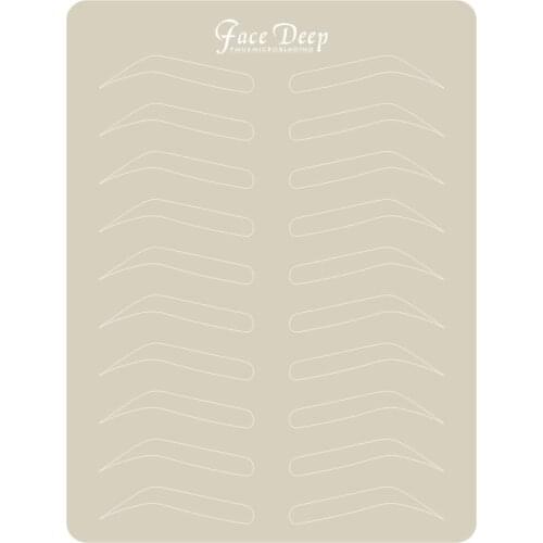 1Pcs Microblading Tattoo Practice Skin for Eyebrow Training Skin No Ink Needed Practice Skin Rubber Artificial Fake Leather