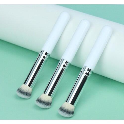 Concealer Brushes Oblique Round Head Powder Foundation Make Up Brush Art Set Pen Beauty Professional Dense Angled Makeup Brush