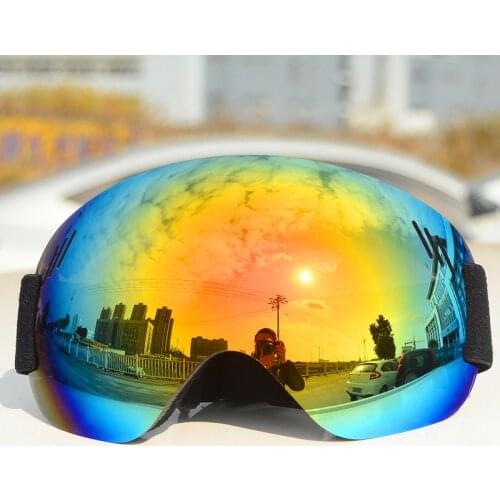 Skiing Eyewear Double Layers Ski Goggles UV400 Anti Fog Ski Mask Case Men Women Winter Snowboard Glasses Snowboarding Snowmobile
