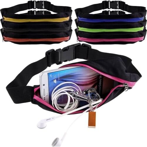 Running Waist Bag Waterproof Mobile Phone Holder Jogging Belt Belly Bag Women Gym Fitness Bag Lady Outdoor Sport Accessories