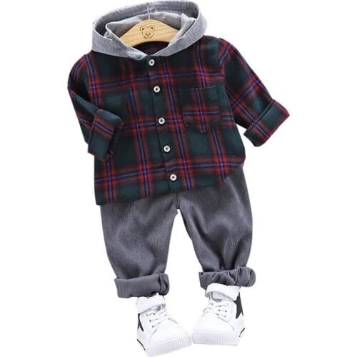 Fashion Baby Girls Clothes Set Spring Autumn Children Boys Cotton Hoodies Pants 2Pcs/sets Toddler Casual Costume Kids Tracksuits