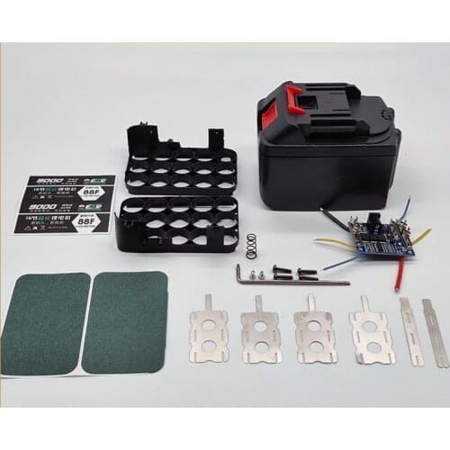 21v 18V Power Tools Battery Case with BMS 21V Box Wireless Electric Angle Grinder Cutting 18650 LI-lon Holder Storage Box 18V