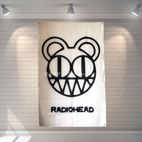 Rock and Roll Stickers Famous Band Posters Wall Hanging HD Printing Art Music Studio Home Decoration Banner & Flag For Gift A2