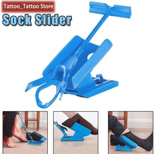 Pregnant Elder Sock Wearing Shoe Horn Device Slider Easy on /off Sock Aid Kit Shoe Horn Device No Bending Stretching Straining