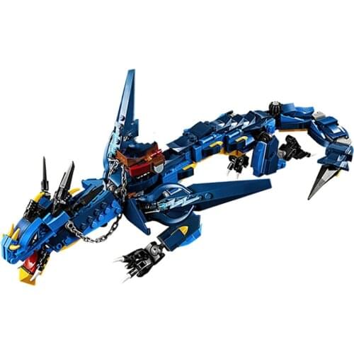 New product large movable building blocks ninja dragon doll assembled building blocks small particles childrens educational toy