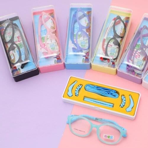 Detachable Round Kids Optical Frame Children Frames Ear Hook Spectacles Food Grade Material Retainer Strap Prescription Lunettes