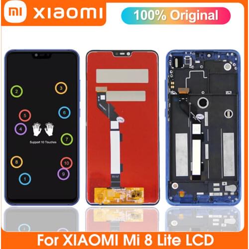 In Stock Xiaomi Mi 8 Lite LCD Original LCD 6.26' Screen Display Digitizer Assembly Replacement For Xiaomi Mi8 Lite Mi 8X LCD