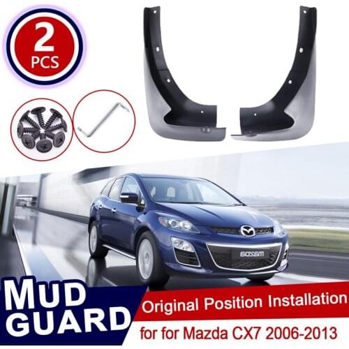 Front Mudflap for Mazda CX-7 2006~2013 CX 7 CX7 Front wheels trim accessories mud flaps Mudguards 2007 2008 2009 2010 2011 2012