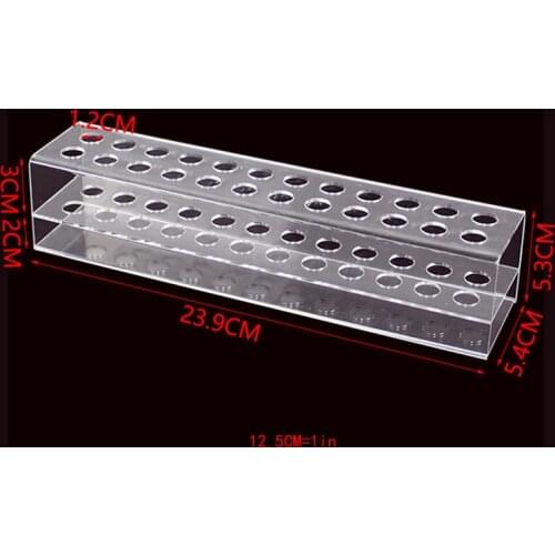 24 holes Acrylic Eyelash Tweezer Storage Holder Durable Convenient Tweezers Stand Shelf Holder Eyelashes Extension Makeup Tool