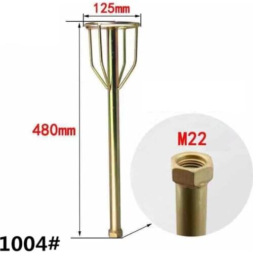 Gold plated metal stir bar,Paint Coating/Concrete Mixer Paddle Axle,Hexagon Drill/Square Hammer/Screw,Multiple style selection