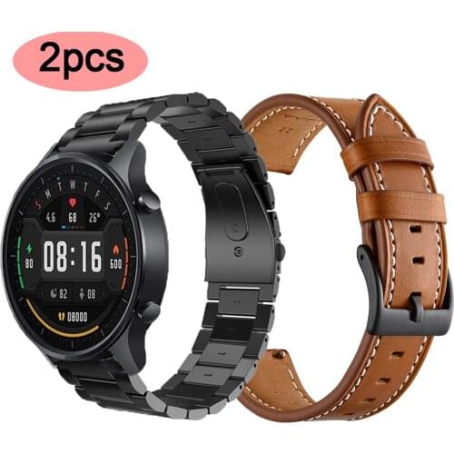 Stainless steel band For xiaomi mi watch color strap bracelet for xiaomi mi smart watch color black global replacement sport