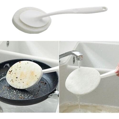 Handle Brush Sponge Cleaning for Dishwashing Kitchen Toilet Bathroom Wash Cleaning Tool Accessory cleaning brush