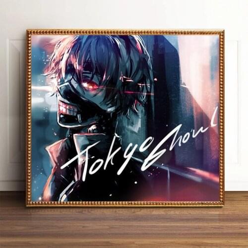 Tokyo Ghoul Poster Original Design Anime Wall Art Print Scroll Poster,50 x 70 cm,No Frame