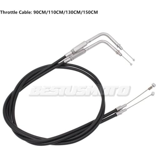 90CM/110CM/130CM/150CM Motorcycle Throttle Cable For Harley Sportster Iron XL883 XL1200 Dyna Softail Fat Boy Heritage Road King
