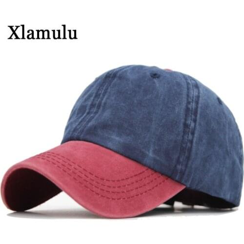 High Quality Men Washed Cotton Baseball Cap Women Vintage Snapback Hat Adjustable Trucker Outdoor Caps Black Dad Hat Bone