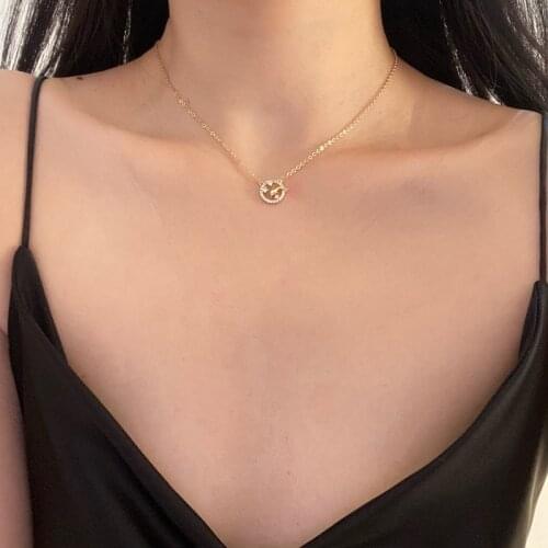South Korea Dolphin Restore Ancient Ways Romantic Necklace Female INS Temperament Design Feels Contracted Joker Clavicle Chain