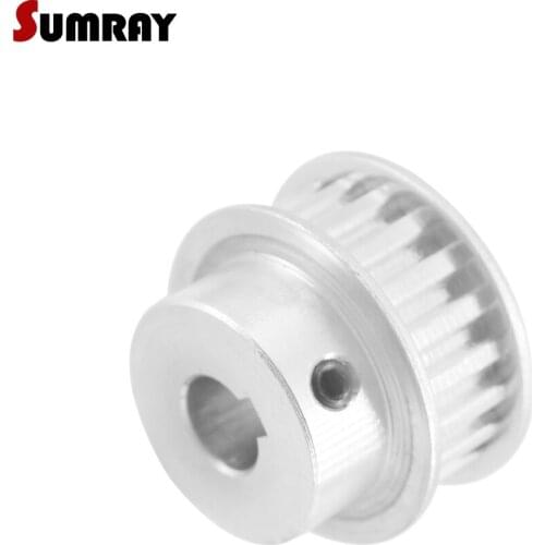 SUMRAY XL 18T Timing Belt Pulley 8/10/12mm bore keyway diameter 3/4/5mm 11mm width Synchronous Pulley Wheel for 3D Printer