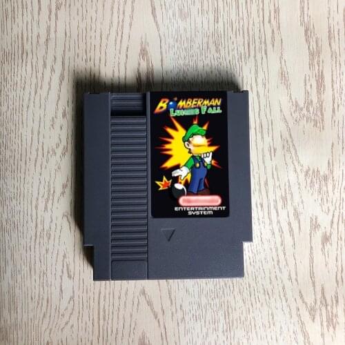Bomberman Luigis Fall - 72 pins 8bit game cartridge