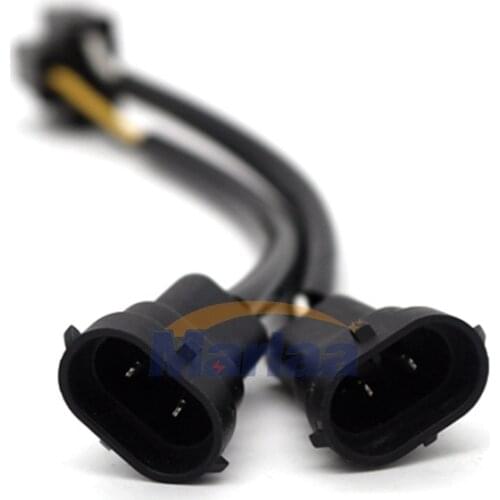 Marlaa H4 to H9/H11 Wire Harness Adapter for Dual Beam Headlights H4 Splitter Harness for 2016 Road King Special