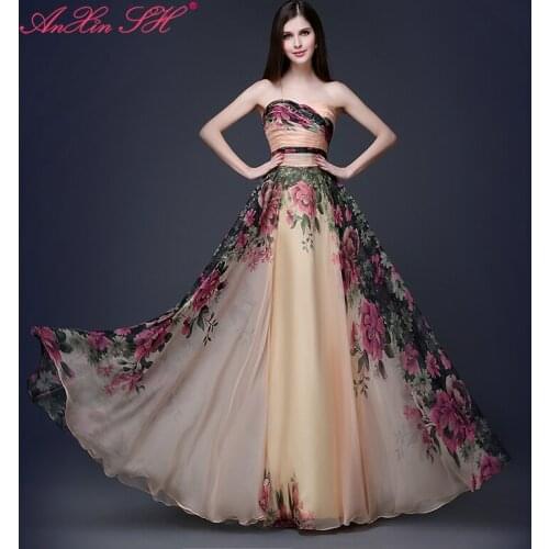 AnXin SH Womens Satin Dresses